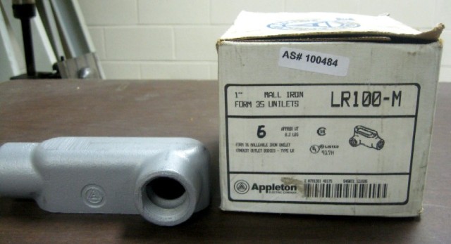 Appleton Electric Products Unilets Conduit Outlet Body LR100-M