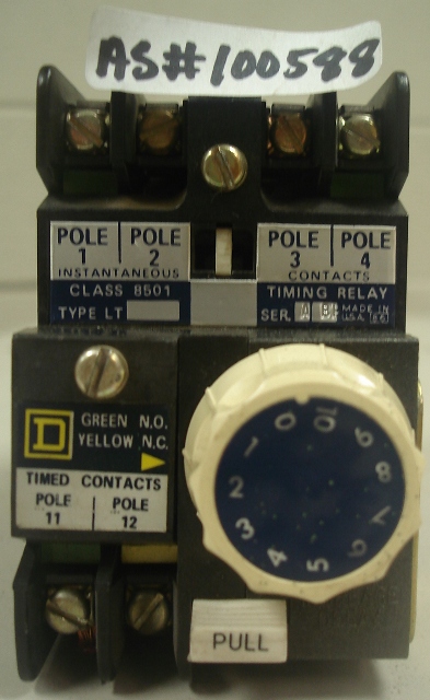 SQUARE D Timing Relay Class 8501 Type LT