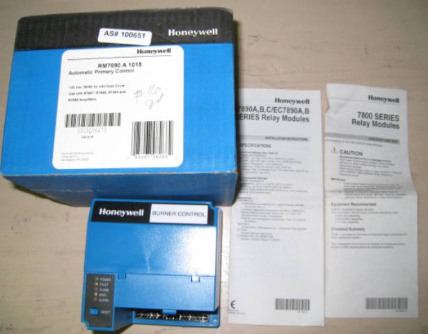 Honeywell 7800 Series Burner Controller RM7890 A 1015