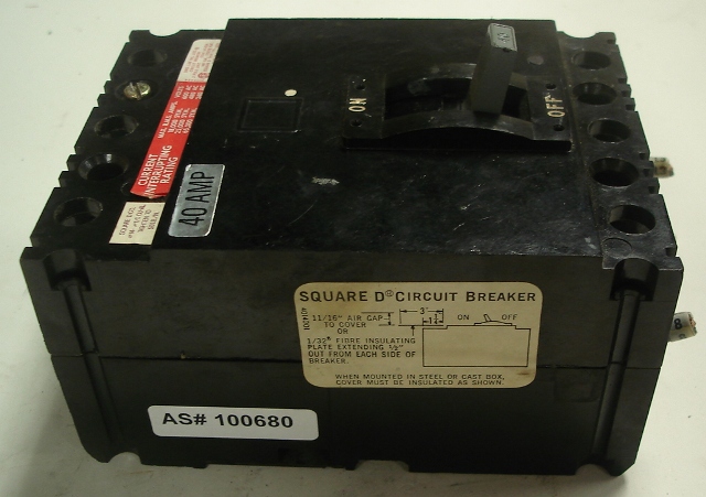 Square D Circuit Breaker 40 Amp 4014001