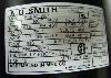 A.O. Smith Motor
MOD F48A21A01
HP 3/4  ROT  REV.  SER  GD04 label view