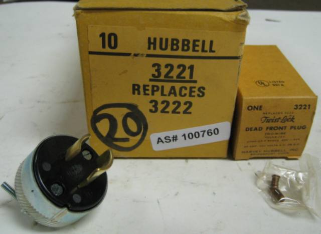 12-6035-01 Hubbell Twist Lock Dead Front Plug