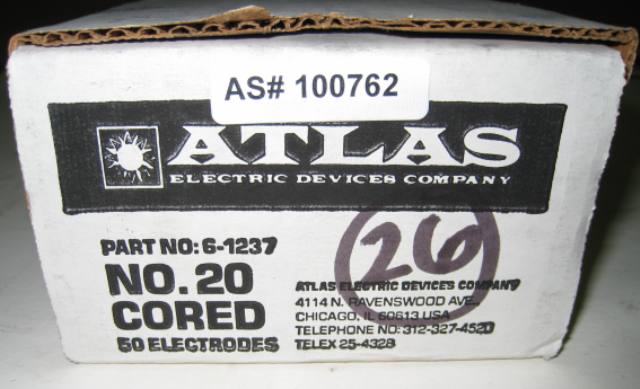 Atlas Carbon No. 20 Cored Electrodes