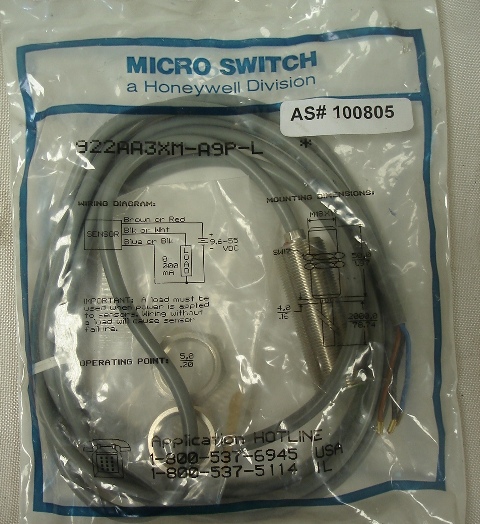 MICRO SWITCH 922AA3XM-A9P-L