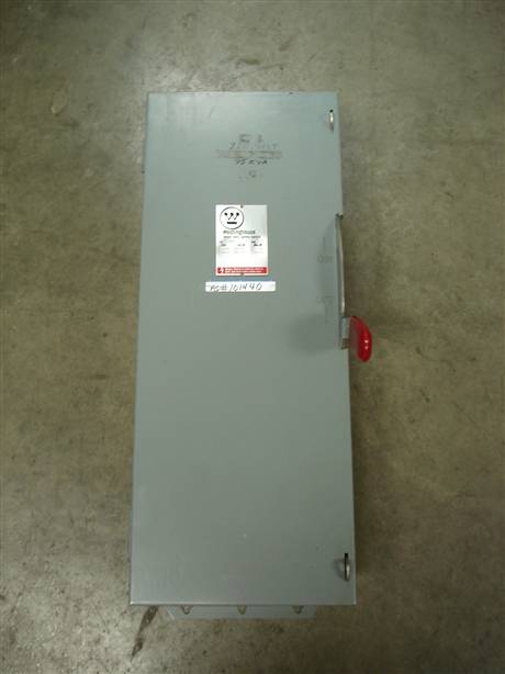 WESTINGHOUSE Safety Switch Type:1 100Amp, 600Volts Ac