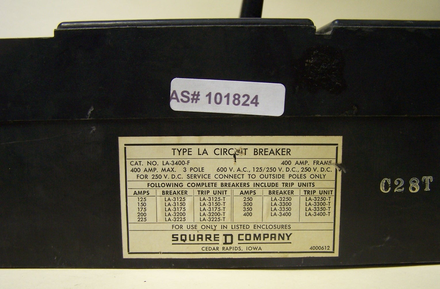  LA-3400-F Type LA Circuit Breaker
