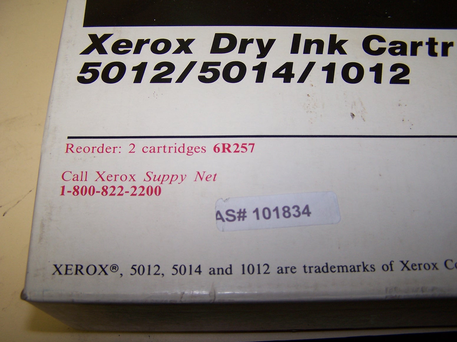 Xerox Dry Ink Cartridge 5012/5014/1012 pack of 2
