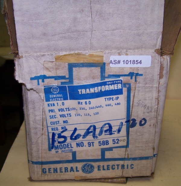 General Electric Transformer 9T58B0052G10