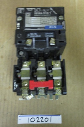 Square D Nema Size 1 8536 SBO3 Electric Motor Starter